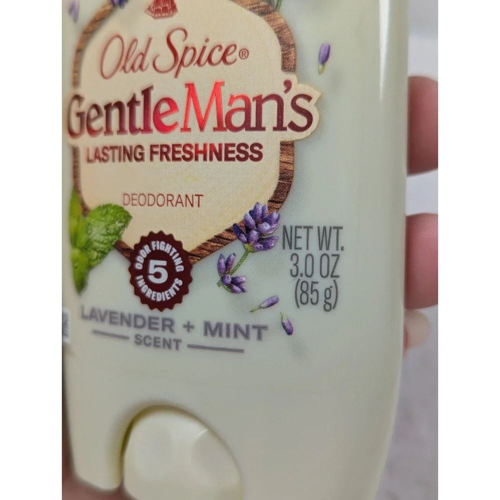 Old Spice - GentleMan's Lavender Mint Deodorant - 3 oz - Aluminum Free - 3-PACK